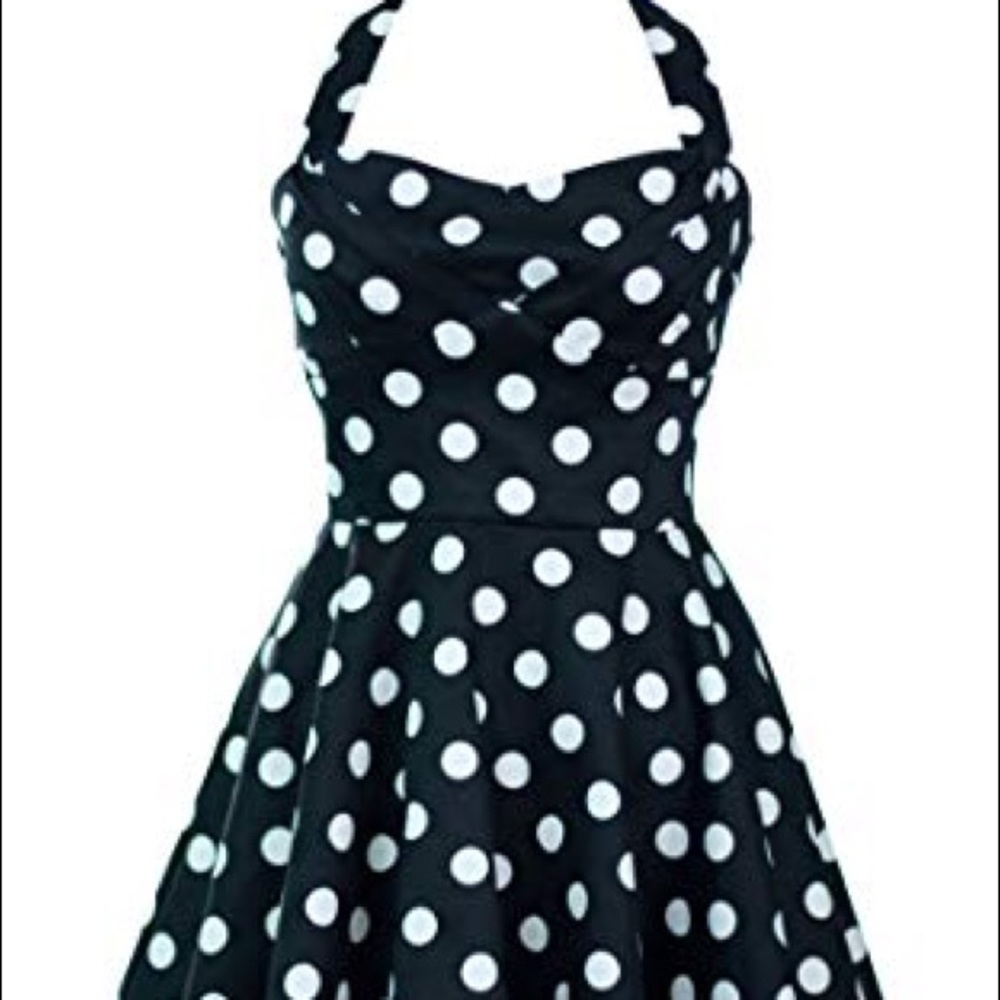 Retro polka dot pin up dress